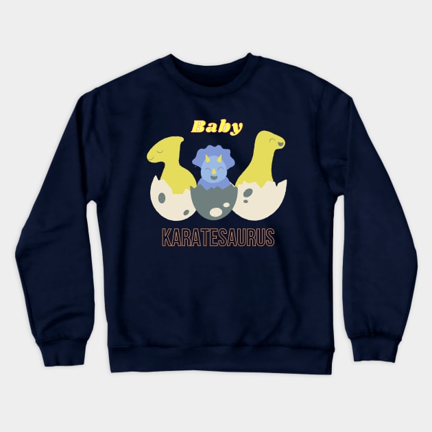 cute baby dinasaurs Crewneck Sweatshirt by Ekkoha